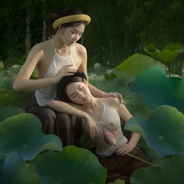 ảnh 18+ áo yếm thả rông